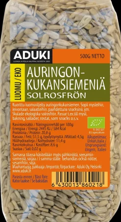 Aduki Luomu Auringonkukansiemen 500g