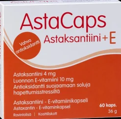 AstaCaps astaksantiini-E-vitamiinikapseli 60 kaps
