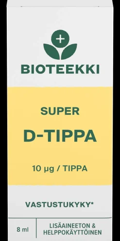 Bioteekki Super D-tippa ravintolisä 8 ml