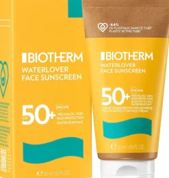 Biotherm Waterlover Creme Solaire Anti-Age SPF50 aurinkosuojavoide kasvoille 50 ml