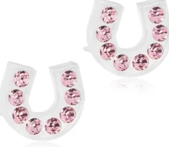 Blomdahl Brilliance Horseshoe Light Rose korvakorut 7 mm