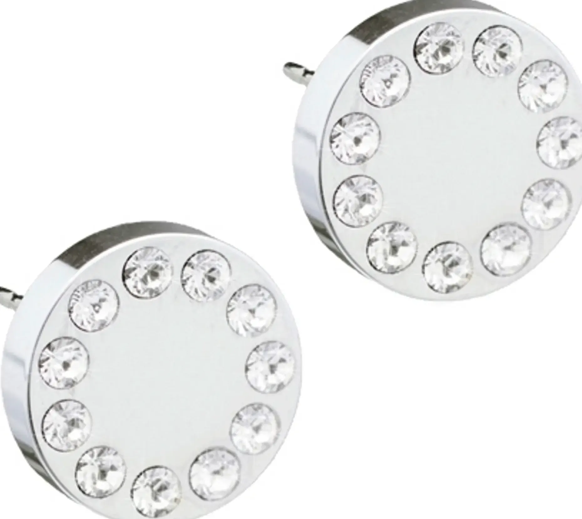 Blomdahl Brilliance Puck Crystal korvakorut 8mm