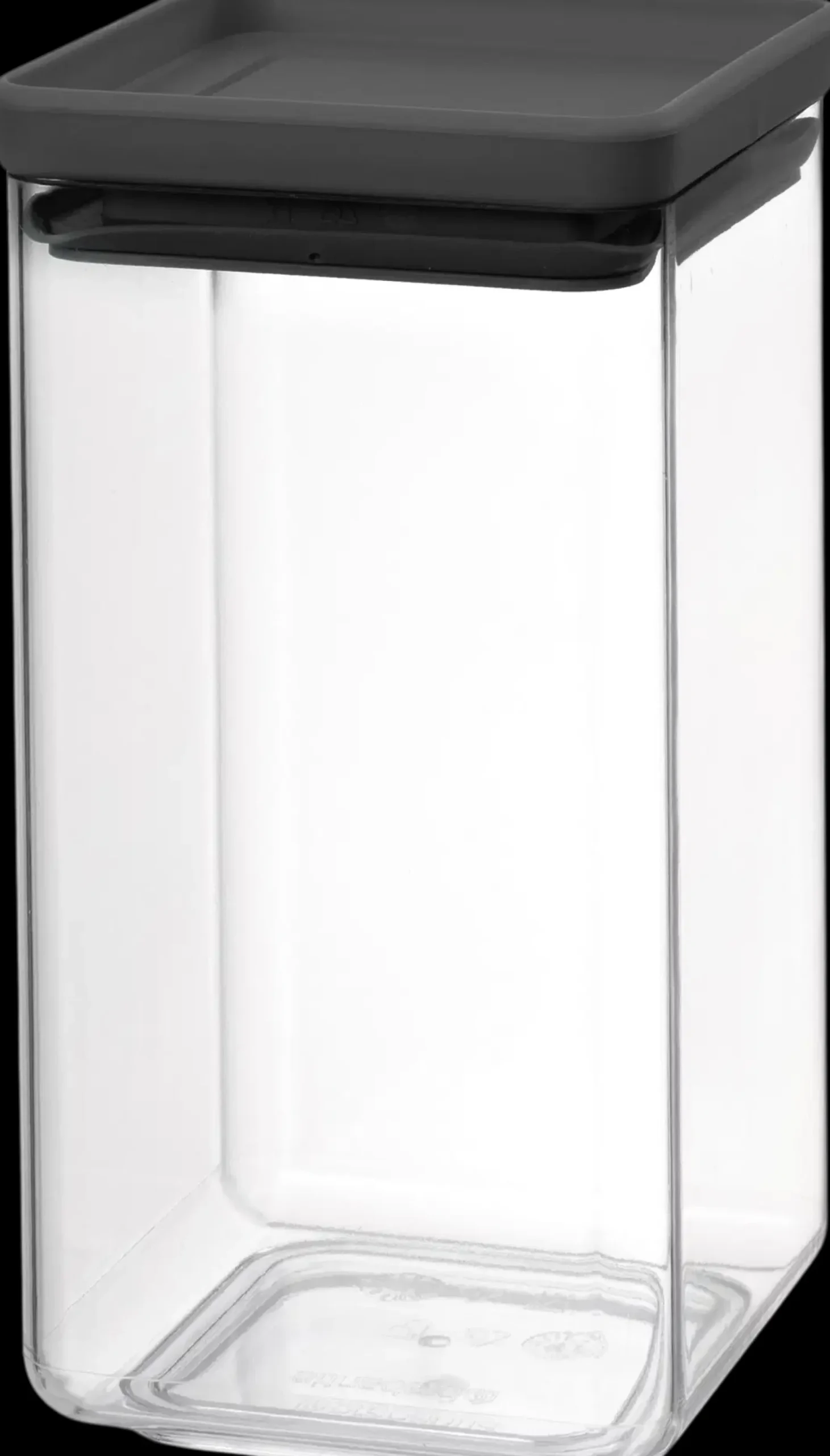 Brabantia nelikulmainen säilytyspurkki 1,6L dark grey