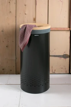 Brabantia pyykkikori korkkikansi 35L matt black