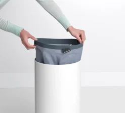 Brabantia pyykkikori 35L korkkikansi white