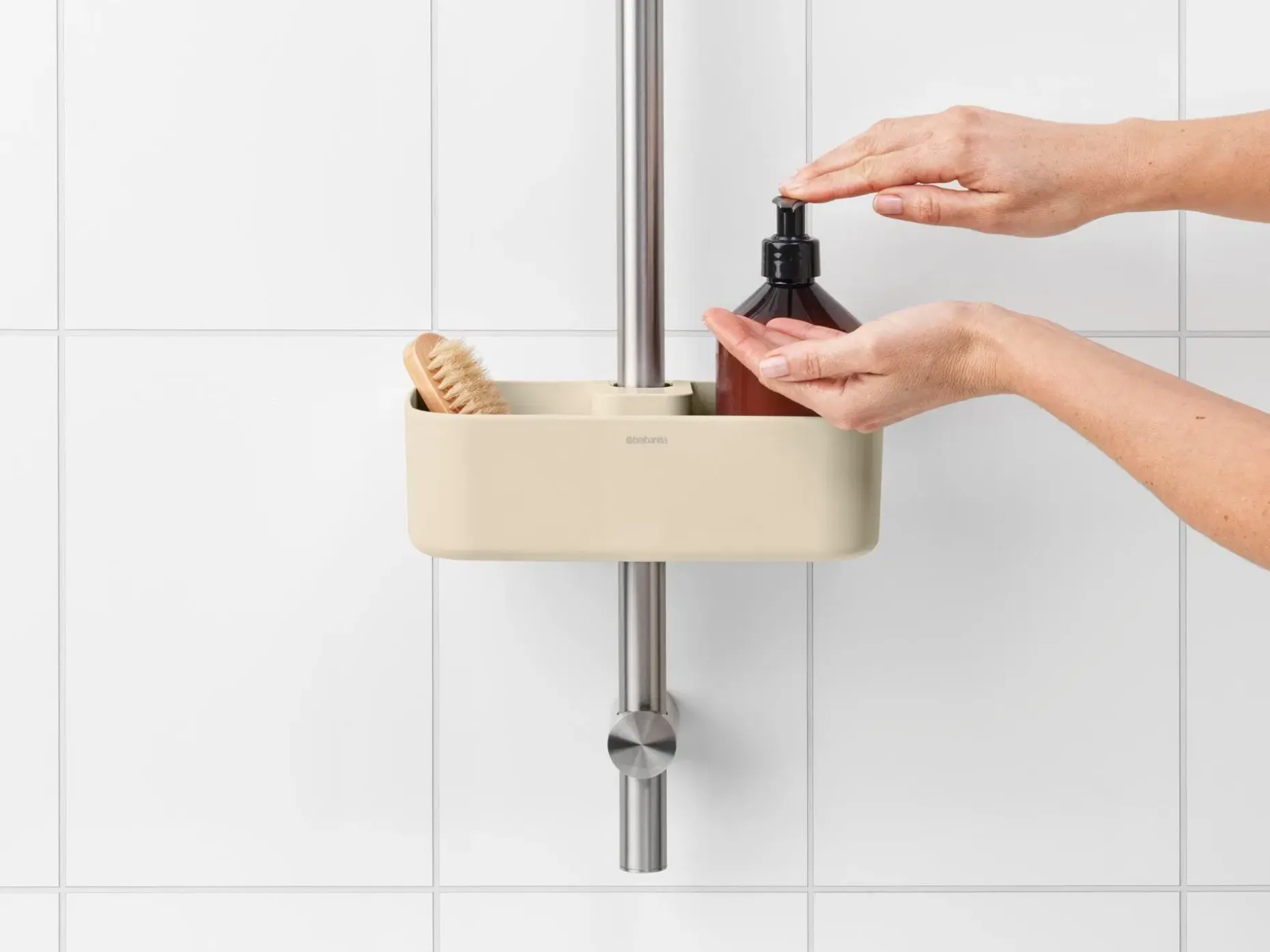 Brabantia ReNew suihkuhylly soft beige