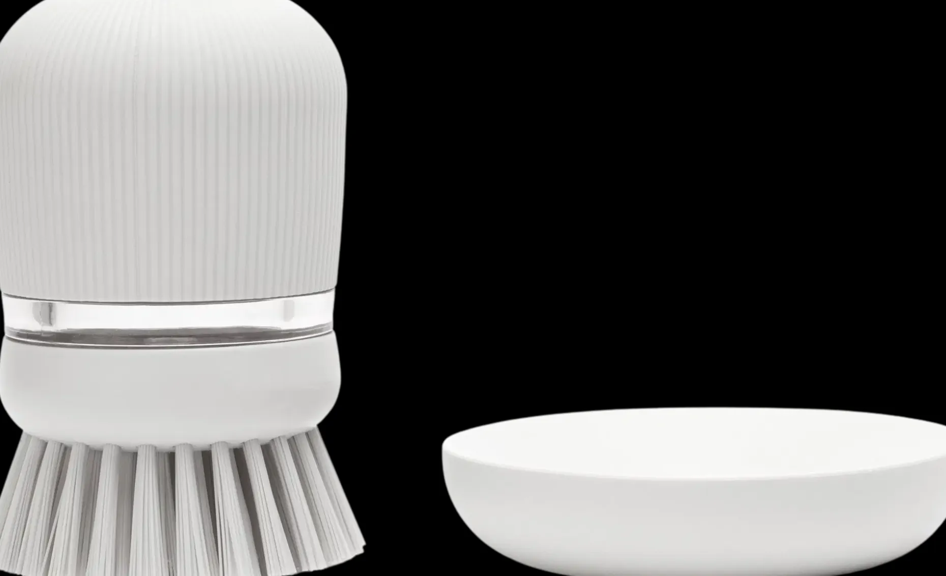 Brabantia Saippuaa annosteleva tiskiharja light grey