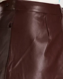 Calvin Klein Jeans Faux leather midi pu hame