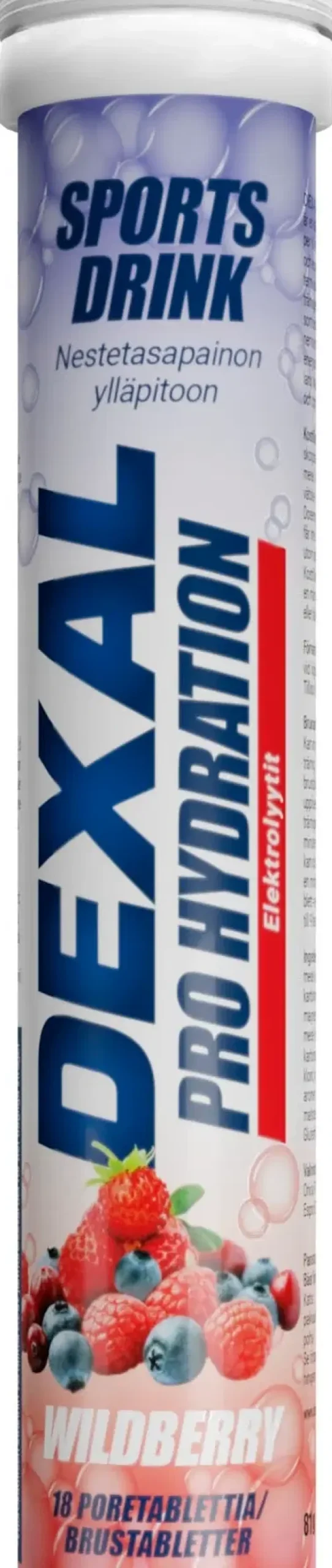Dexal Pro Hydration Metsämarja poretabletti 18kpl
