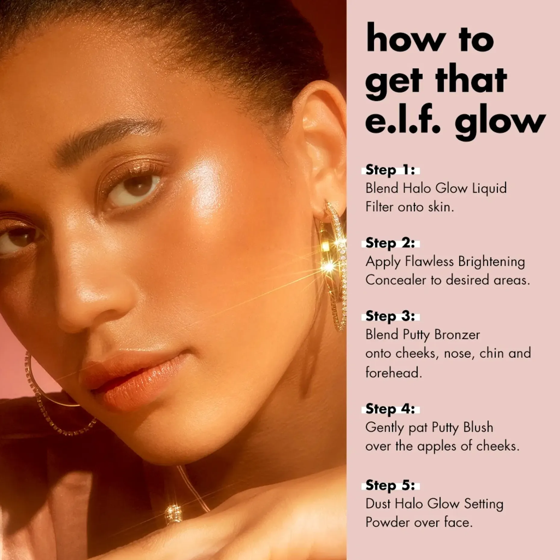 e.l.f. Halo Glow Liquid Filter Shade -korostusväri 31,5 ml