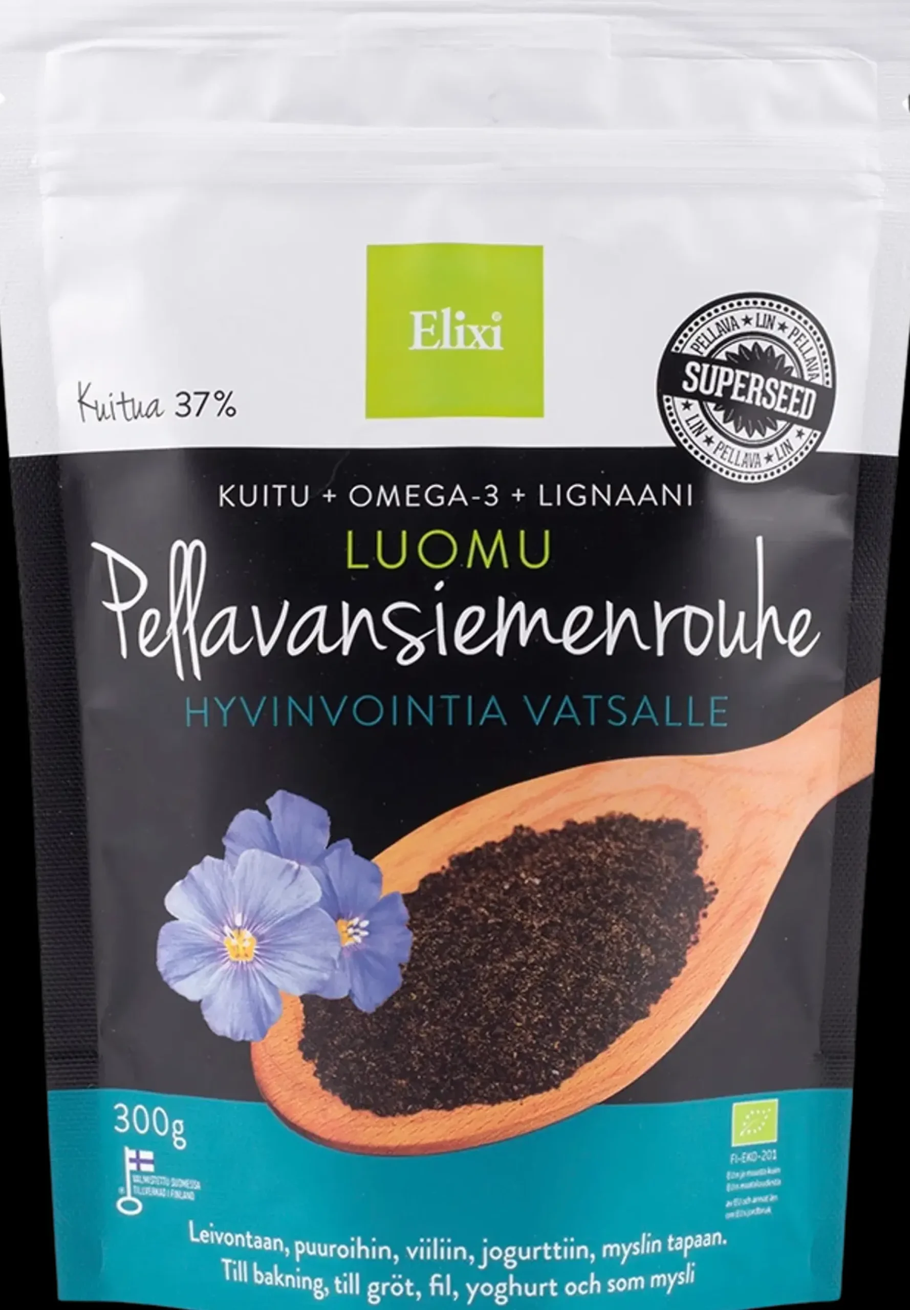 Elixi Luomu Pellavansiemenrouhe 300g