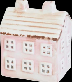 Finnmari Talolyhty 7x6x9 cm keraaminen vaaleanpunainen