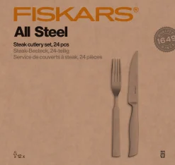 Fiskars All Steel pihviaterimet 24-osainen
