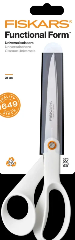 Fiskars Functional Form yleissakset 21cm valkoinen