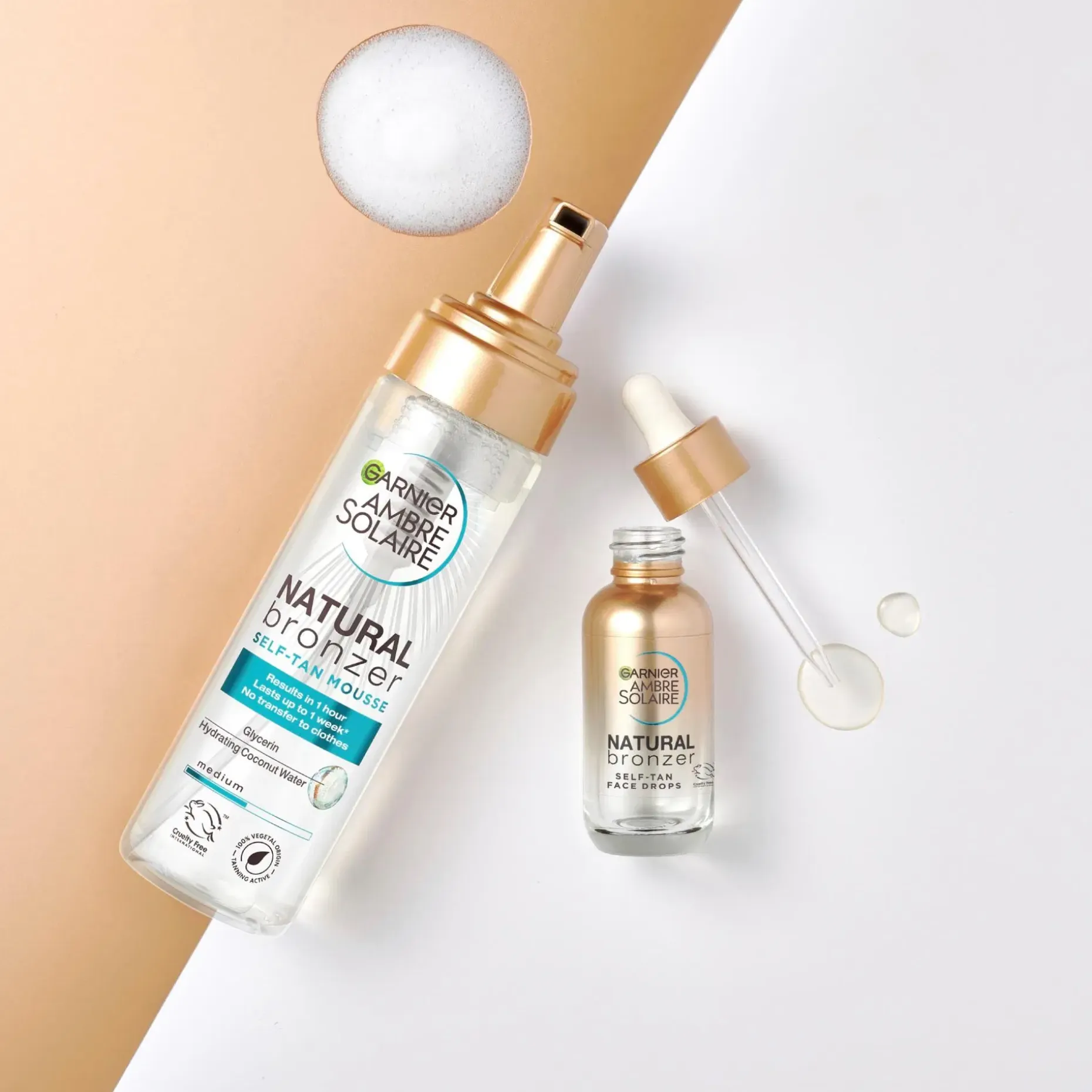 Garnier Ambre Solaire Natural Bronzer itseruskettava normaalille iholle 30 ml