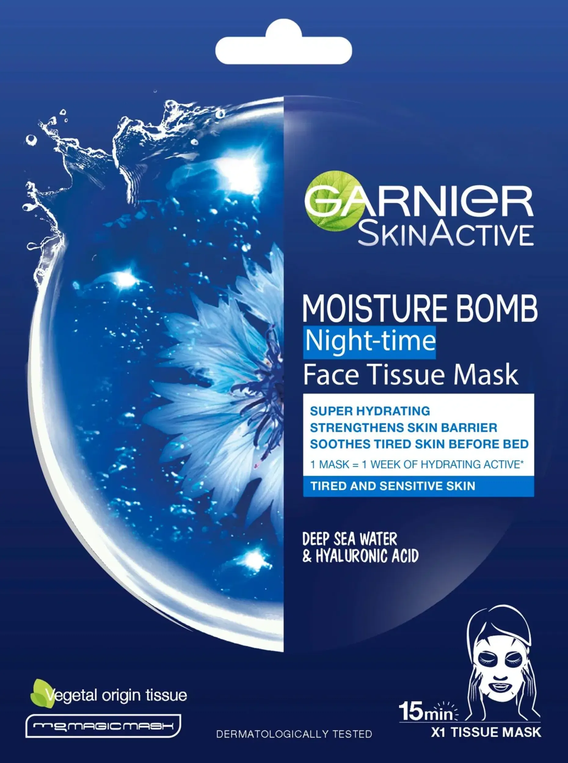Garnier Skin Active Hydra Bomb Night-time kangasnaamio 32g