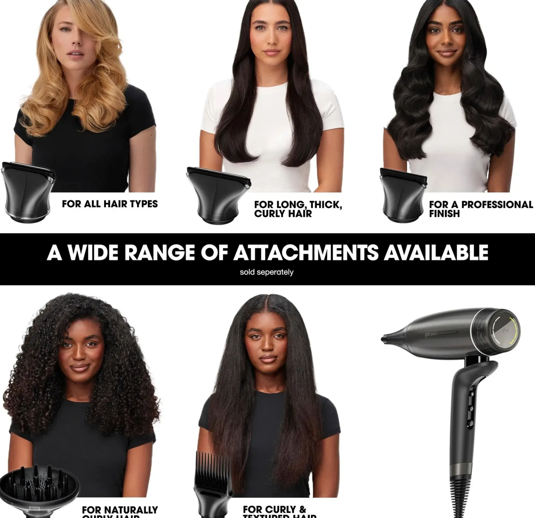 ghd Speed Titanium Black hiustenkuivaaja