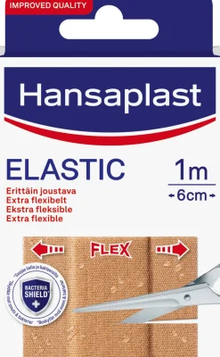 Hansaplast 10x10cmx6cm Elastic erittäin joustava kangaslaastari