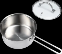 Åhléns Home Bistro keittokasari 2 l lasikannella hopea