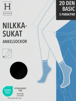 House naisten nilkkasukat 20 den 5-pack
