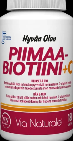 Hyvän Olon Piimaa-Biotiini+C 180 tabl Via Naturale