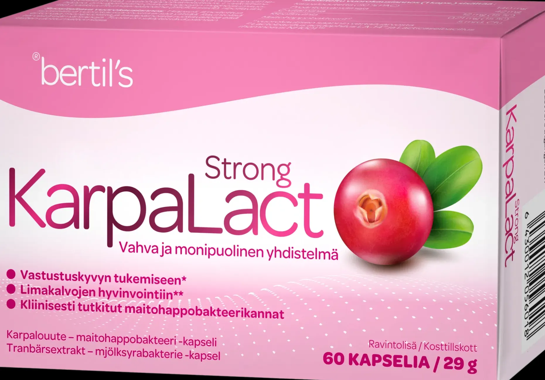 KarpaLact Strong Karpalouute-maitohapobakteeri ravintolisä 60 kaps.