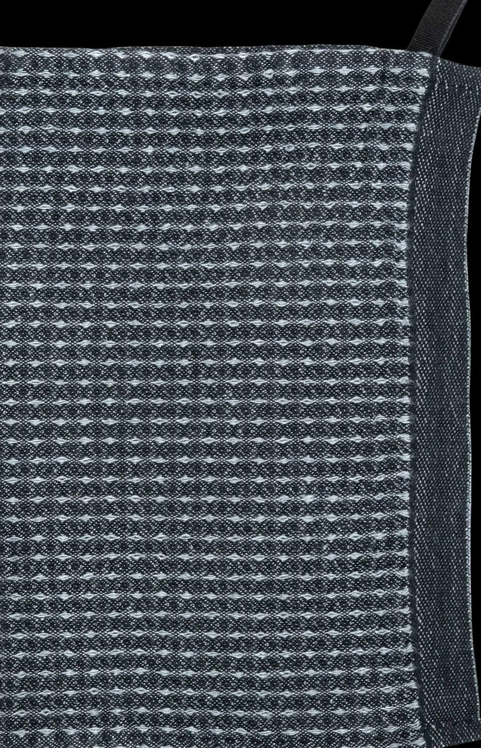 Lapuan Kankurit Maija tiskirätti/pyyhe 25x32cm musta-harmaa