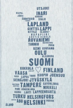 Lapuan Kankurit My Finland pyyhe 46x70cm valko-mustikka
