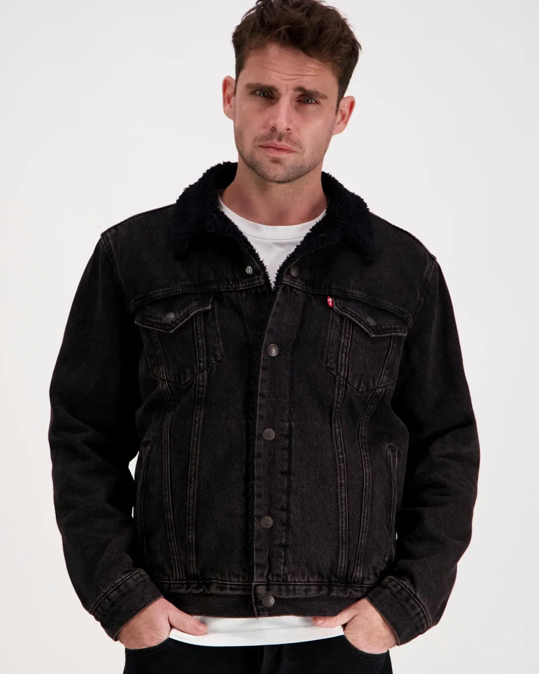 Levi's Type 3 sherpa trucker farkkutakki