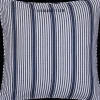 Lexington Classic raidallinen tyynynpäällinen 50x50cm valkoinen/tummansininen