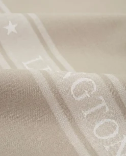 Lexington Icons Star jacquard keittiöpyyhe 50x70cm beige/luonnonvalkoinen