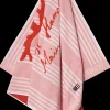 Lexington Long Island Beaches rantapyyhe 100x180cm pinkki/koralli