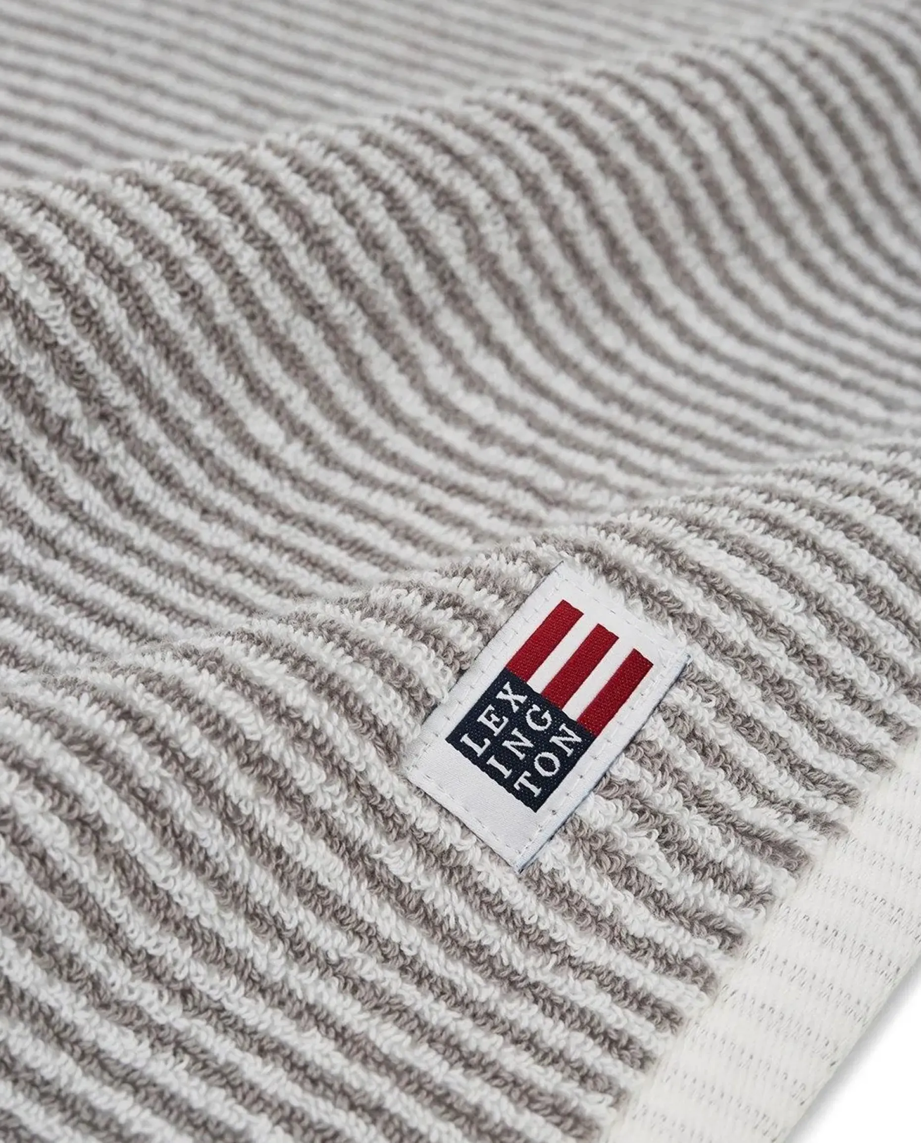 Lexington Original käsipyyhe 50x70cm white gray stripe