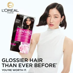 L'Oréal Paris Casting Crème Gloss 100 Black Licorne semi-permanent hiusväri normaaleille hiuksille 1 pce