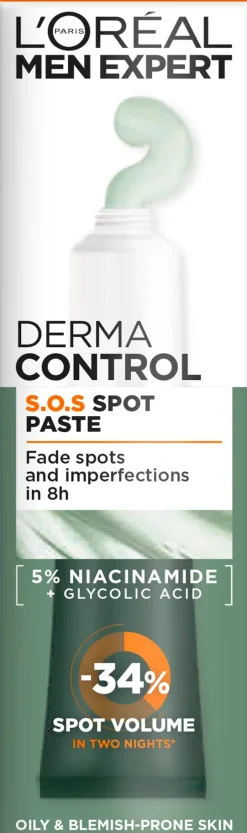 L'Oréal Paris Men Expert Derma Control voide epäpuhtauksiin taipuvaiselle iholle 45 ml