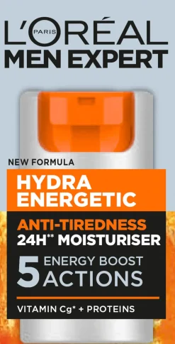 L'Oréal Paris Men Expert Hydra Energetic kasvovoide väsymyksen merkkejä vastaan 50ml