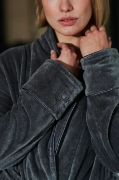 Luin Living Haven kylpytakki L dark grey