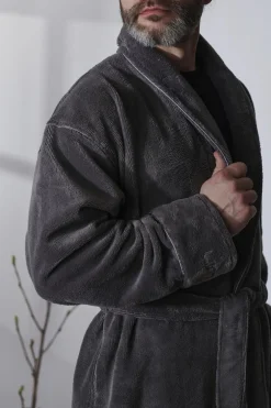 Luin Living Haven kylpytakki L dark grey