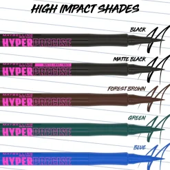Maybelline New York Hyper Precise Liquid Liner 700 Black nestemäinen silmänrajauskynä 1ml