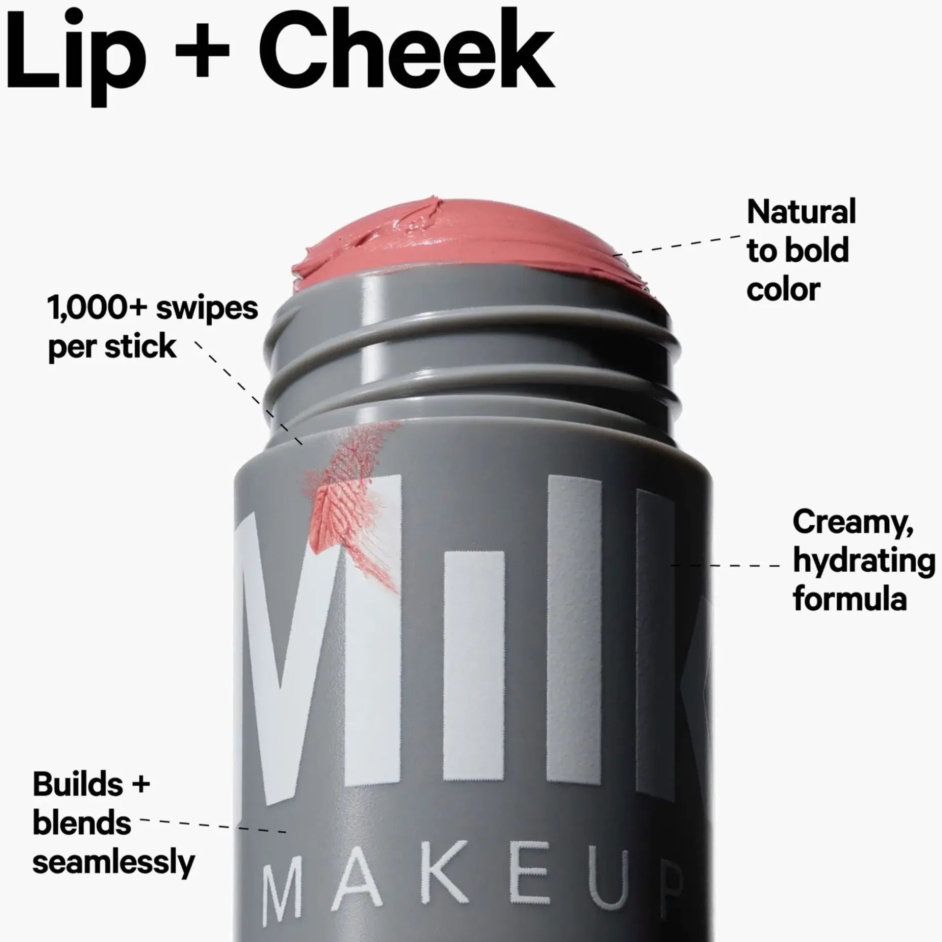 MILK Makeup Lip + Cheek Stick poski- ja huulipuna 6 g