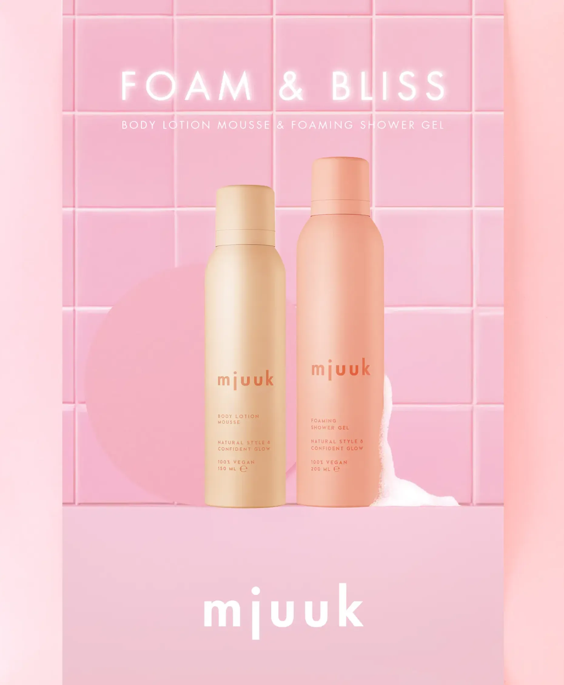 Mjuuk Foam & Bliss setti