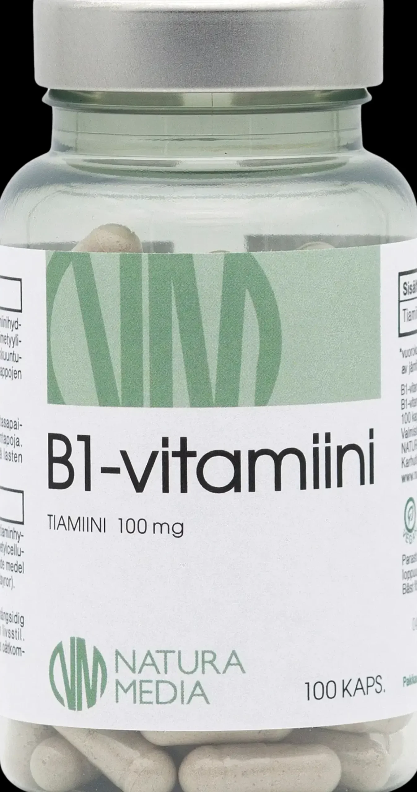 Natura Media B1-vitamiini 100 mg 100 kaps.