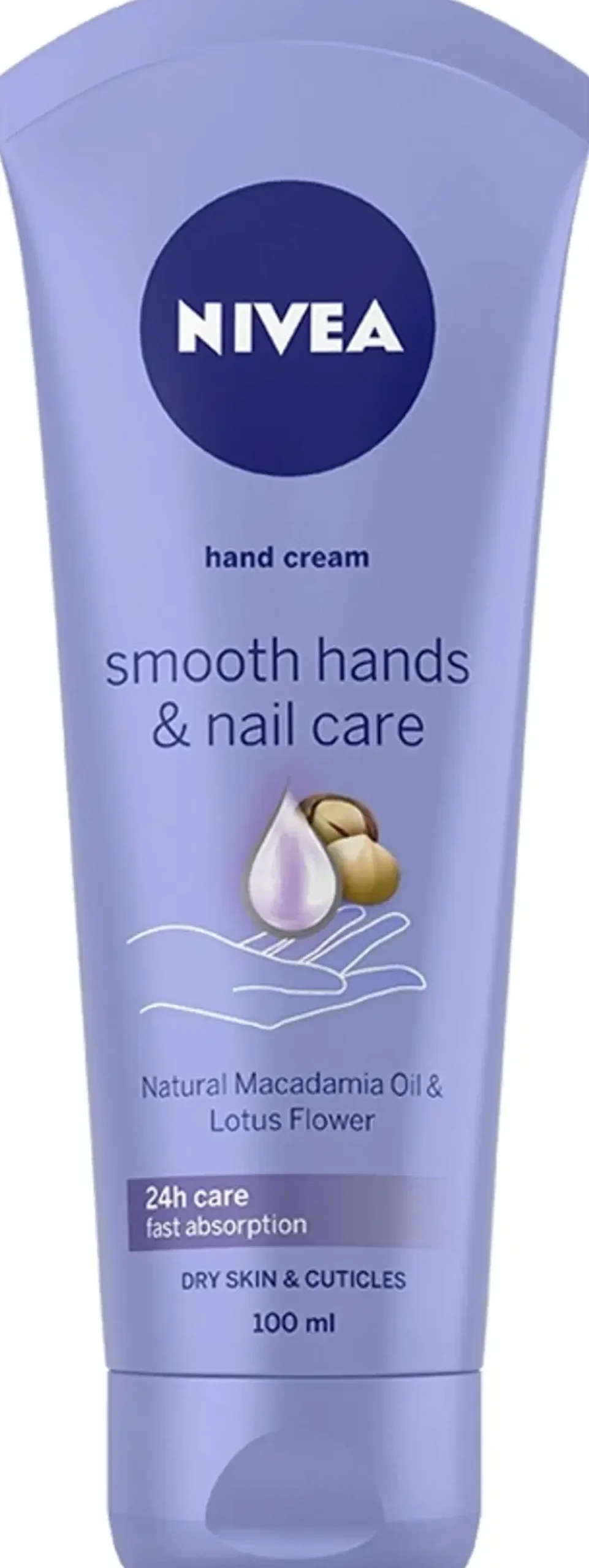 NIVEA 100ml Smooth Hands & Nail Care -käsivoide