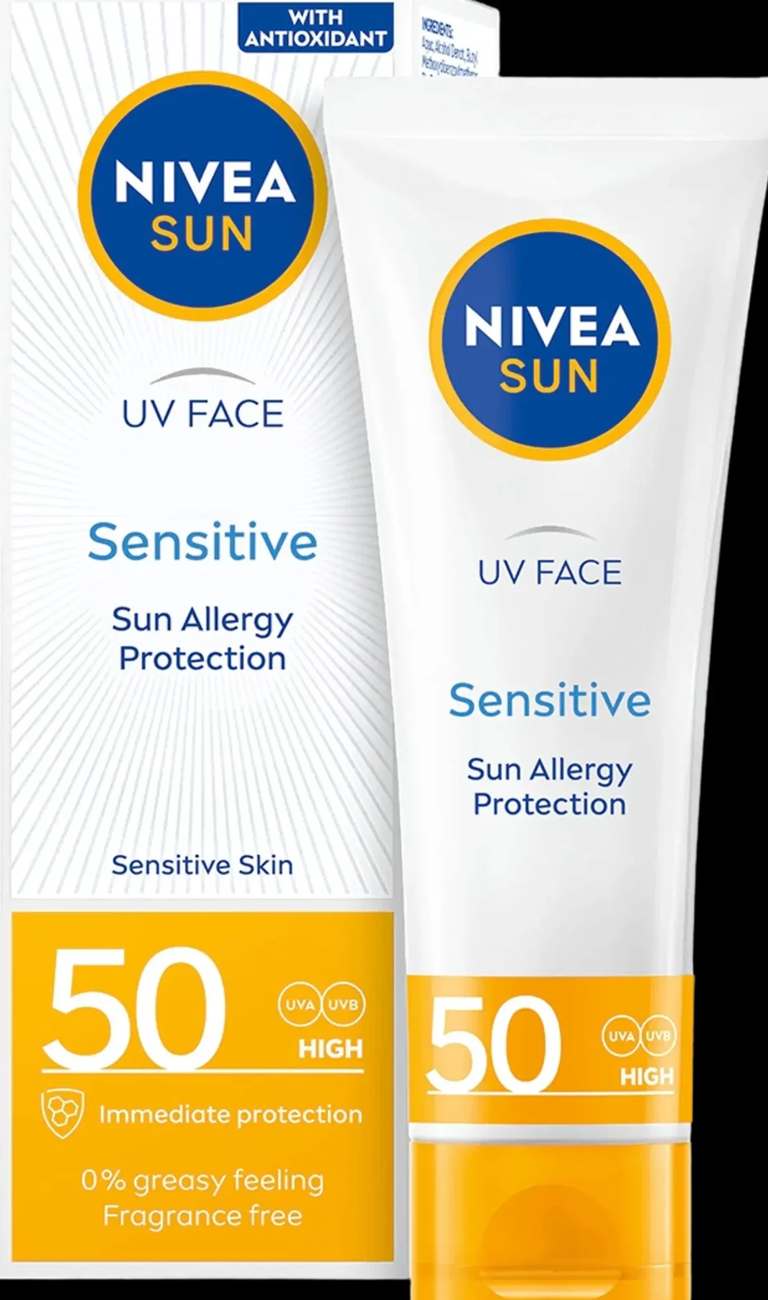 NIVEA SUN 50ml UV Face Sensitive SK50 -aurinkovoide