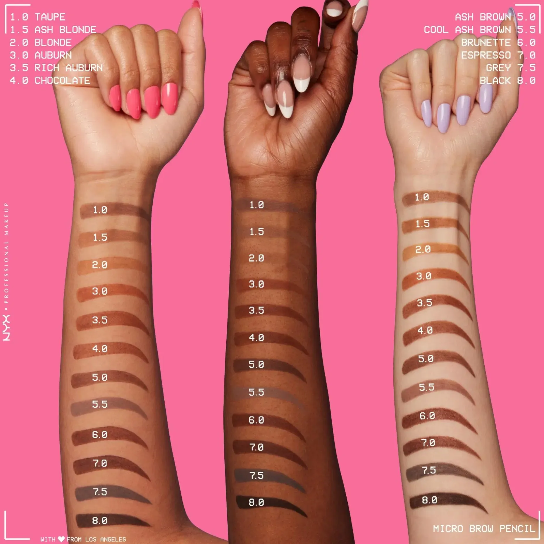 NYX Professional Makeup Micro Brow Pencil kulmakynä 0,09 g