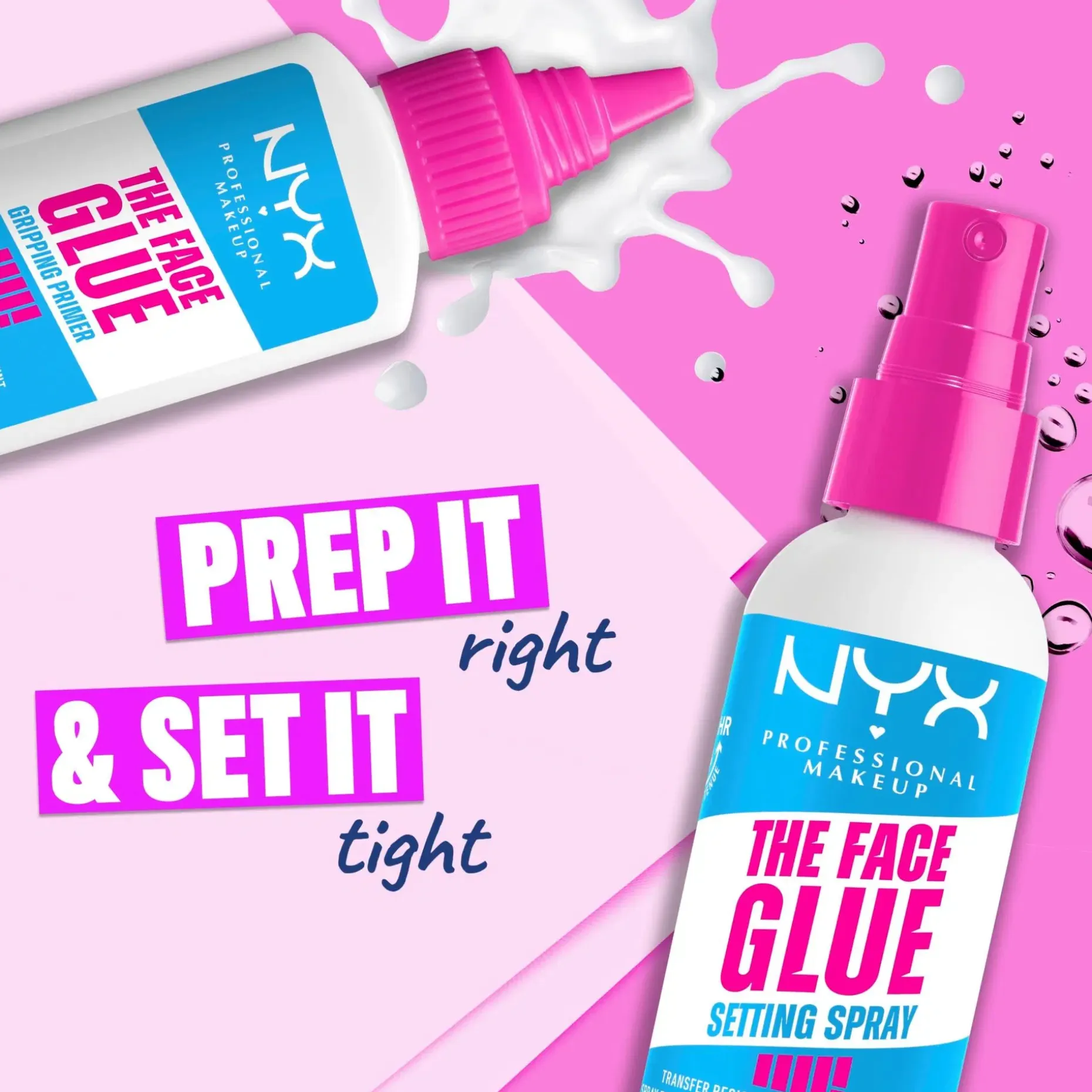 NYX Professional Makeup The Face Glue Setting Spray meikinkiinnityssuihke 60 ml
