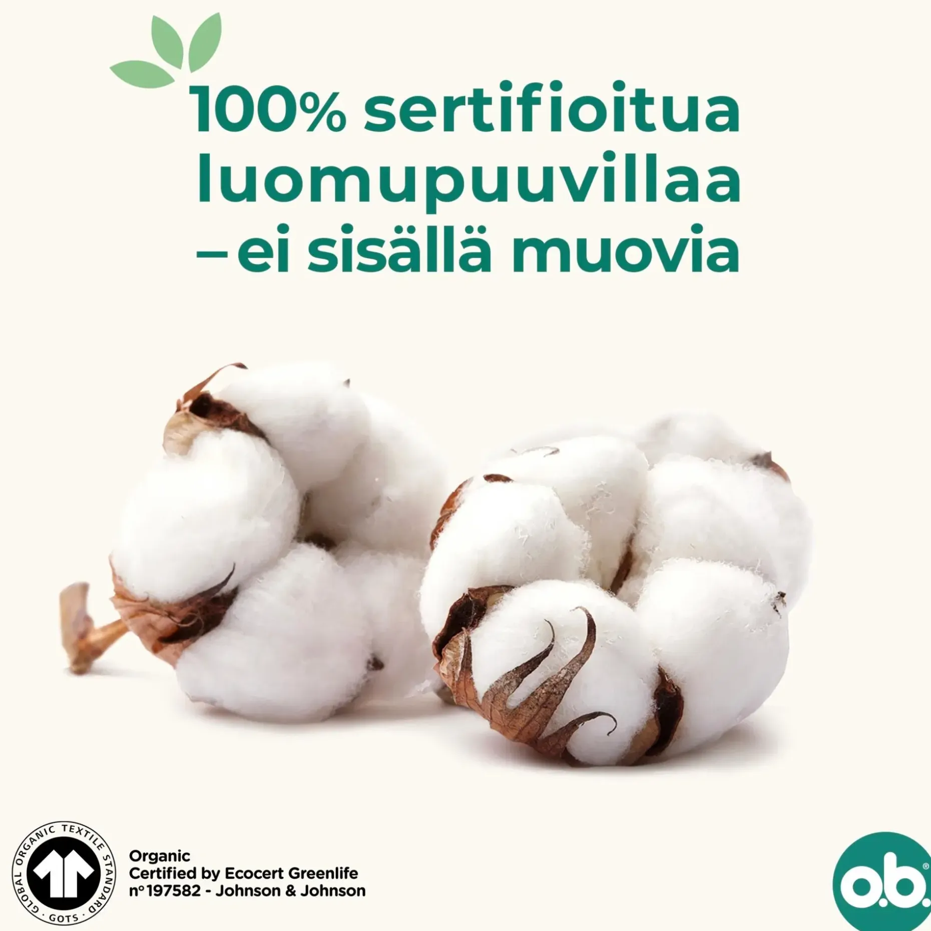 o.b.® Organic Normal 16 kpl
