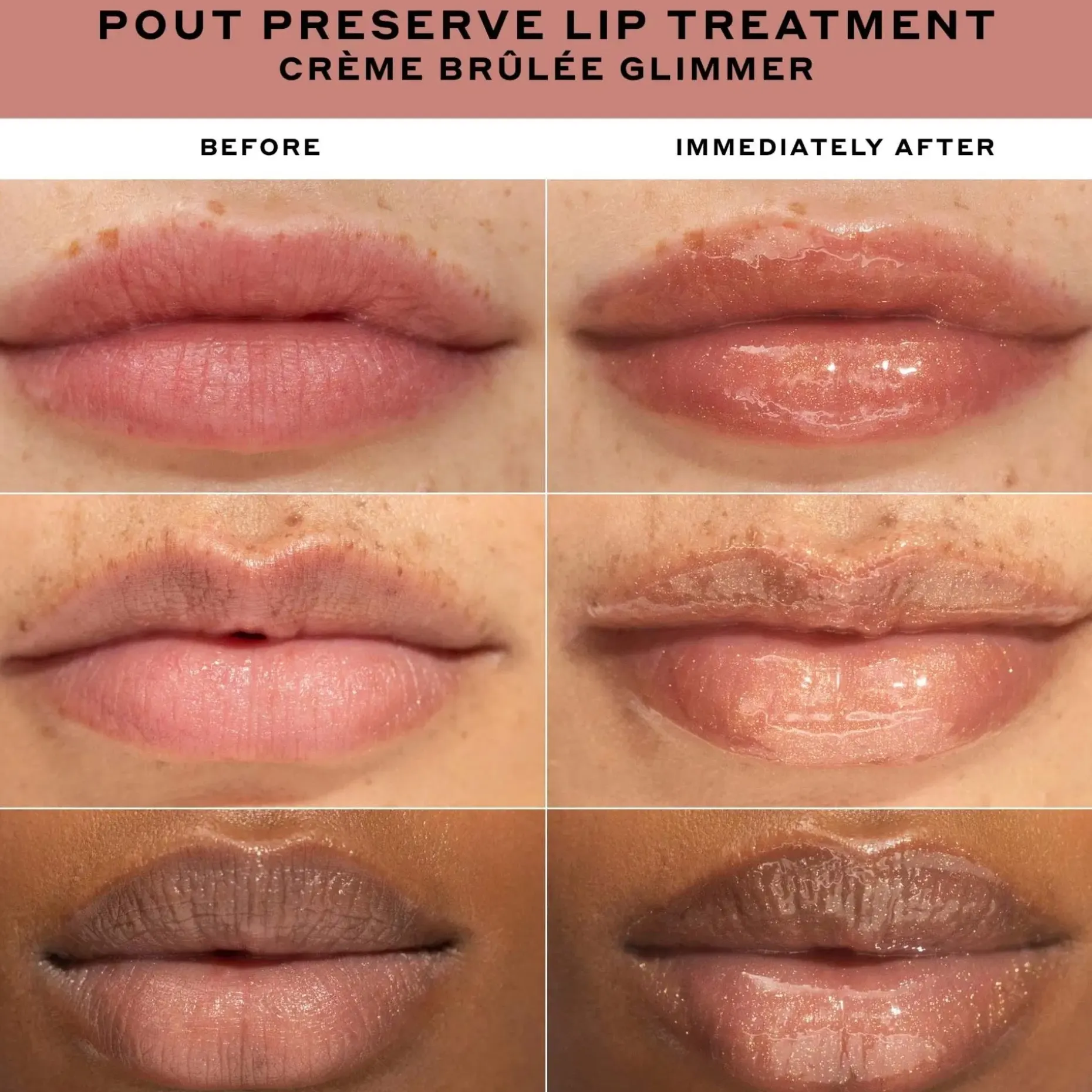 Ole Henriksen Pout Preserve Glimmer Lip treatment Creme Brulee huulivoide 12ml