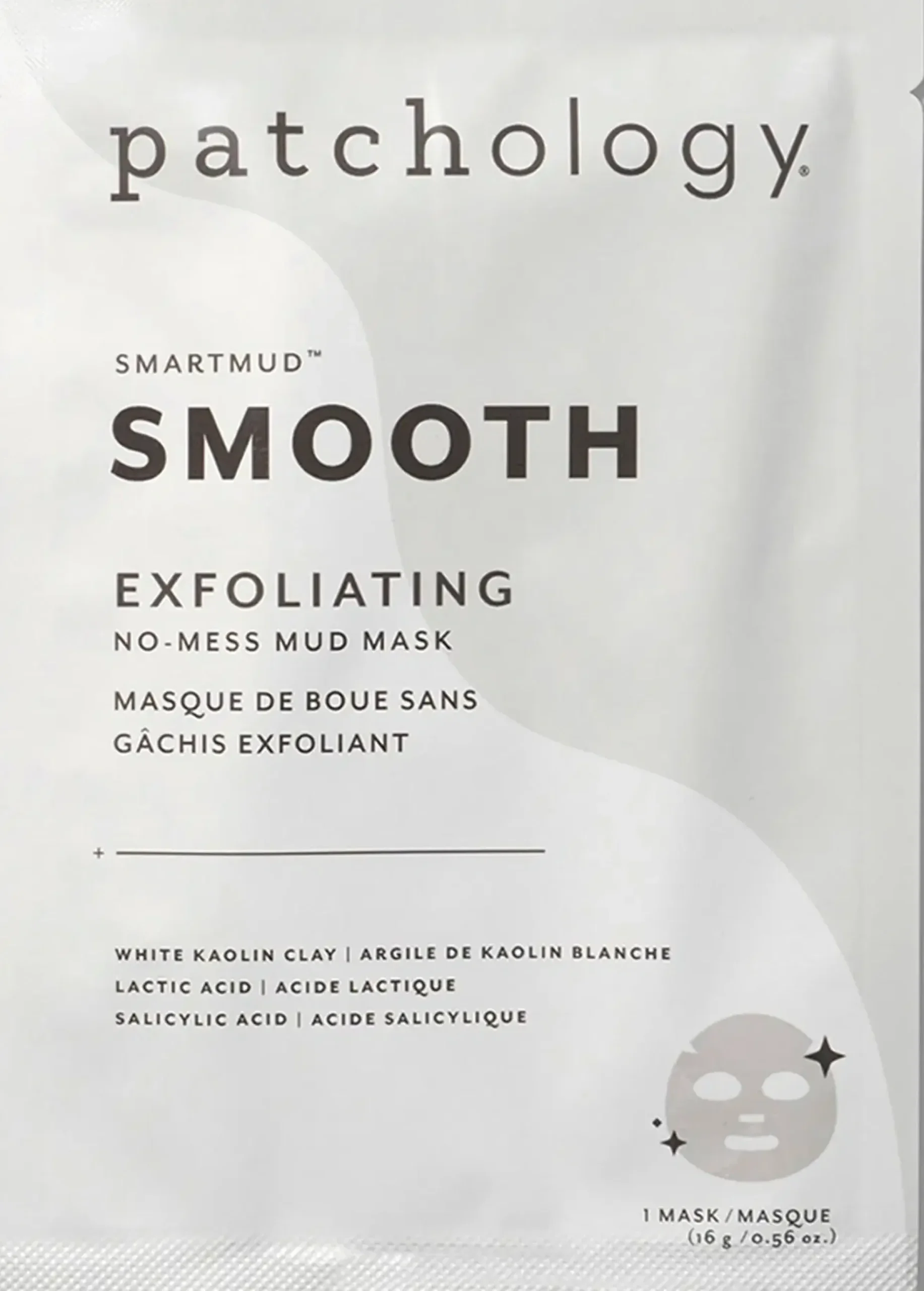 Patchology SmartMud Smooth Exfoliating No-Mess Mud Mask -kangasnaamio