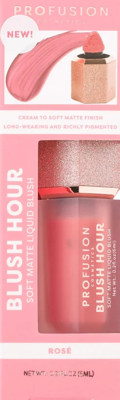 Profusion Cosmetics Blush Hour Soft Matte Liquid Blush nestemäinen poskipuna 6 ml